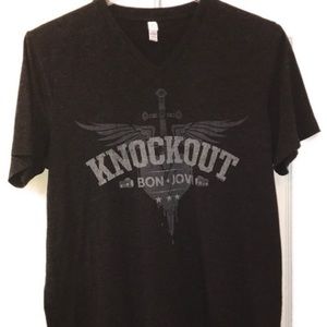 Official Licensed Bon Jovi T-Shirt Knockout LARGE